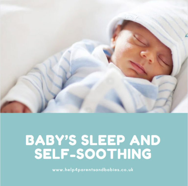 Baby’s <span class="italic">sleep</span> and <span class="italic large">self-soothing</span>