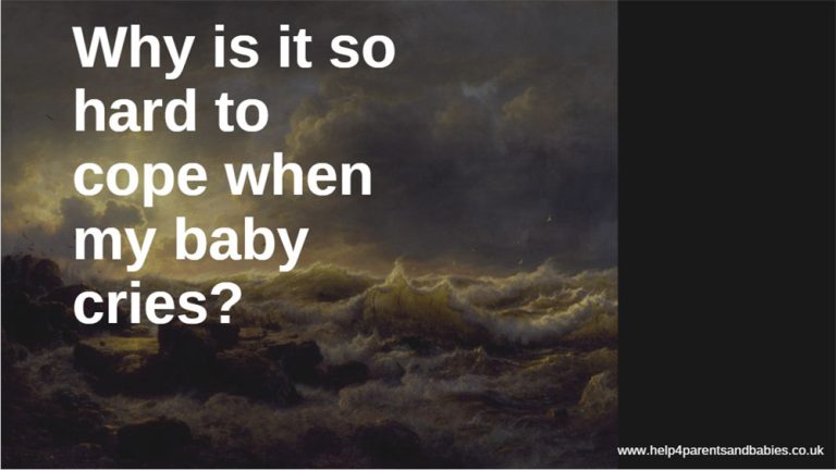 Why is it so hard to cope when my baby <span class="large">cries</span>?