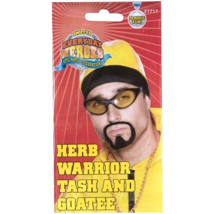 Rap Star Beard Black