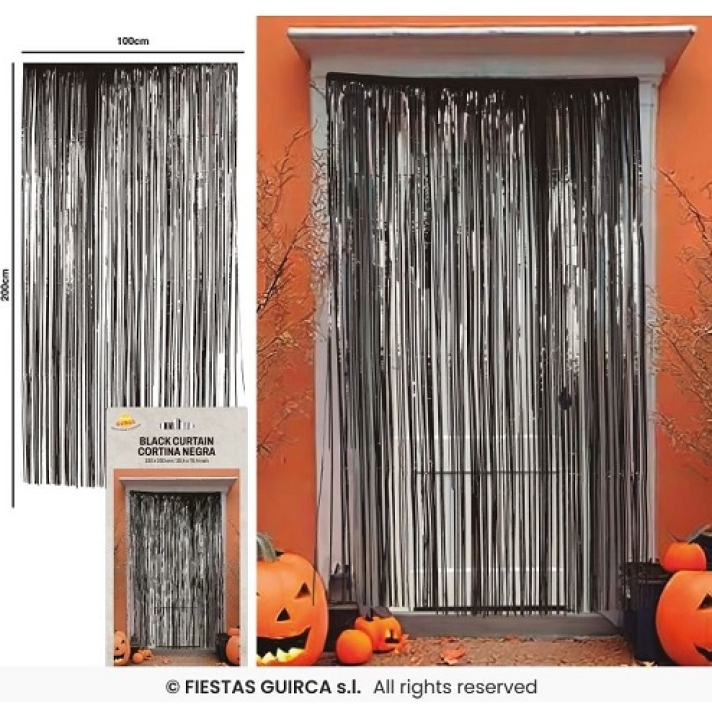 Black Tinsel Curtain