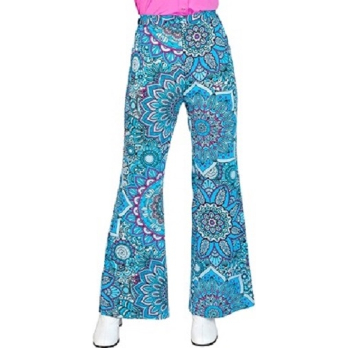 Blue Paisley Flares