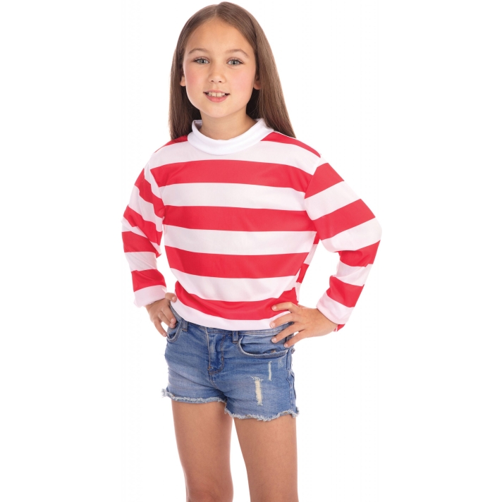 Striped Top Red And White