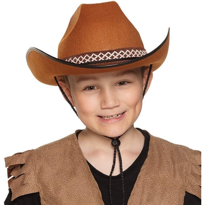 Brown Cowboy Kids Hat