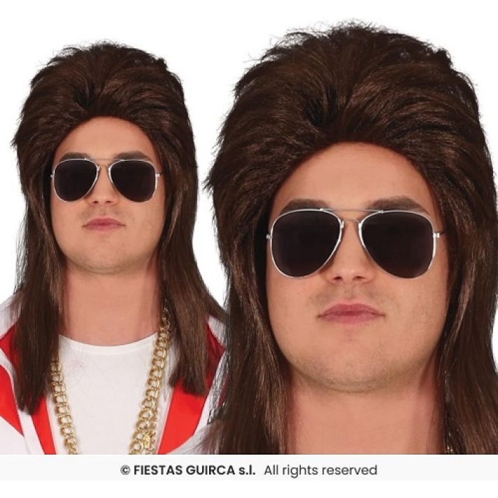 Brown Mullet Wig