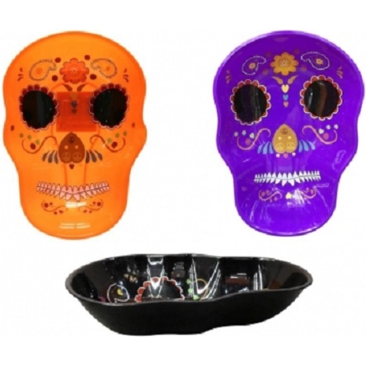 Day Of The Dead Plastic Skull Bowls