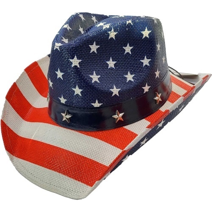 American Stars And Stripes Cowboy Hat