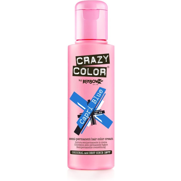 Crazy Color Semi-Permanent Hair Dye 100 ml Capri Blue