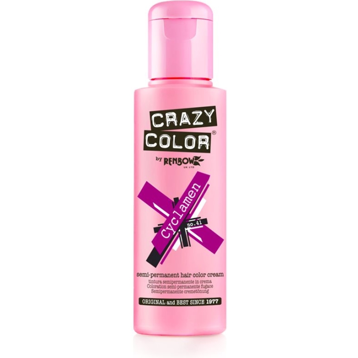 Crazy Color Semi-Permanent Hair Dye 100 ml Cyclamen