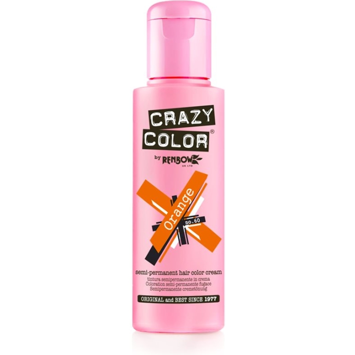 Crazy Color Semi-Permanent Hair Dye 100 ml Orange