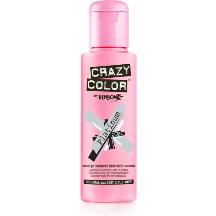 Crazy Color Semi-Permanent Hair Dye 100 ml Platinum
