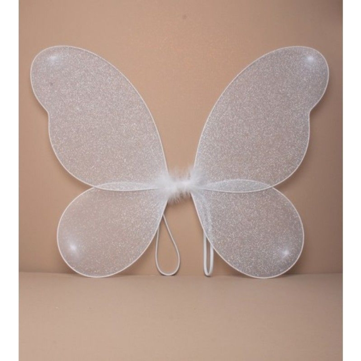White Silver Glitter Fairy Wings