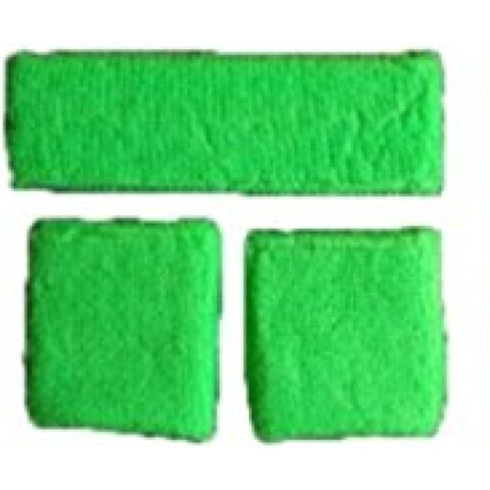Neon Green Sweatband Set