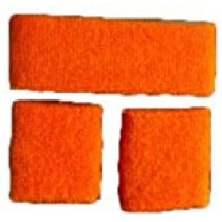 Neon Orange Sweatband Set
