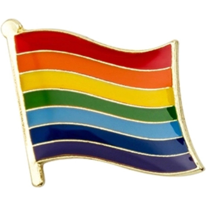 Gay Pride Rainbow Flag Pin Badge