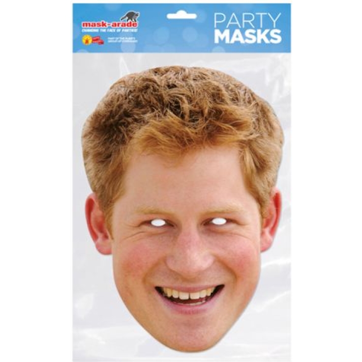 Prince Harry Young Celebrity Face Mask
