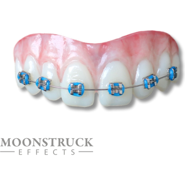 Moonstruck Effects Lemmy ProFX Teeth With Blue Braces