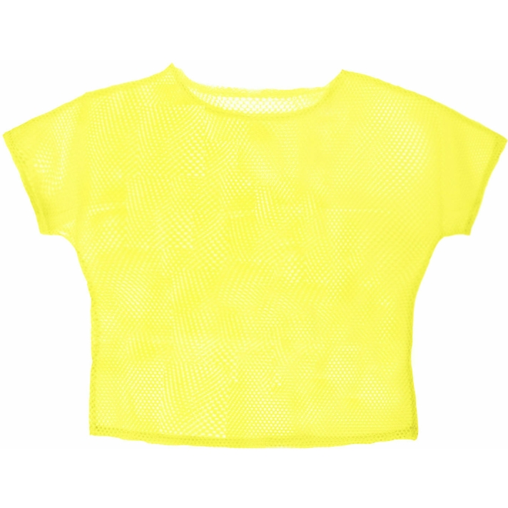 Neon Yellow Mesh Top