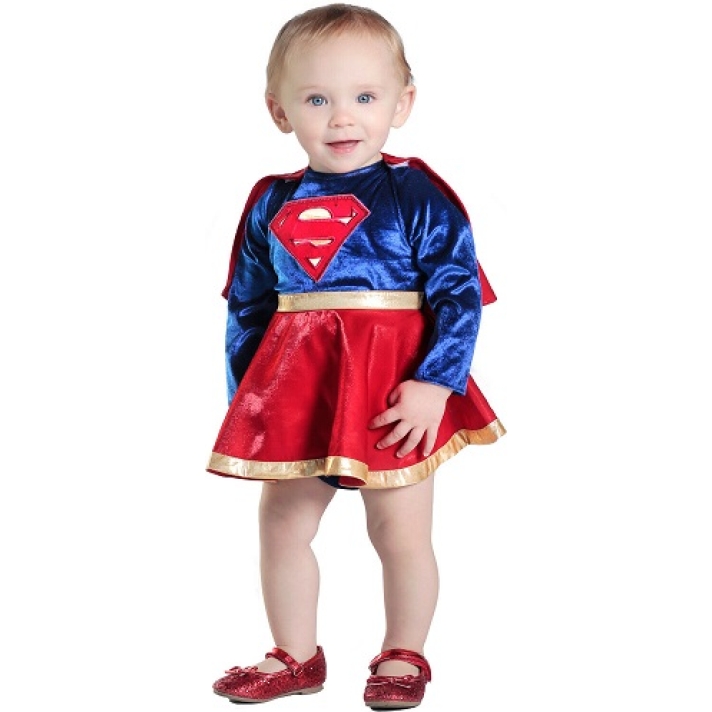 Supergirl Newborn Baby Costume