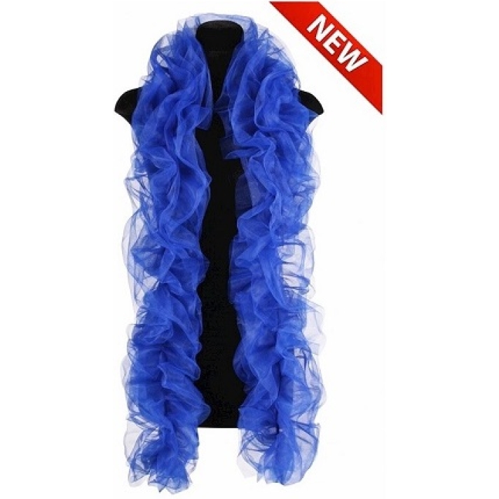 Blue Organza Boa