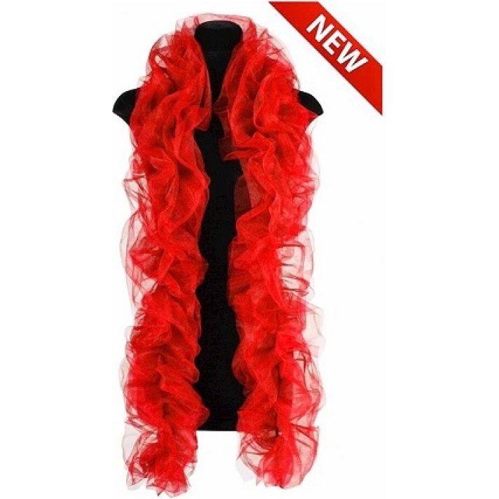 Red Organza Boa