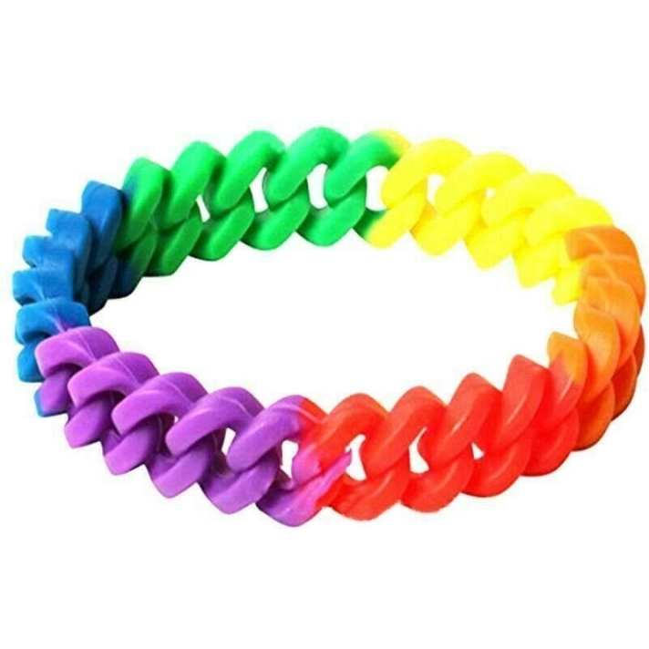 Rainbow Rubber Bracelet