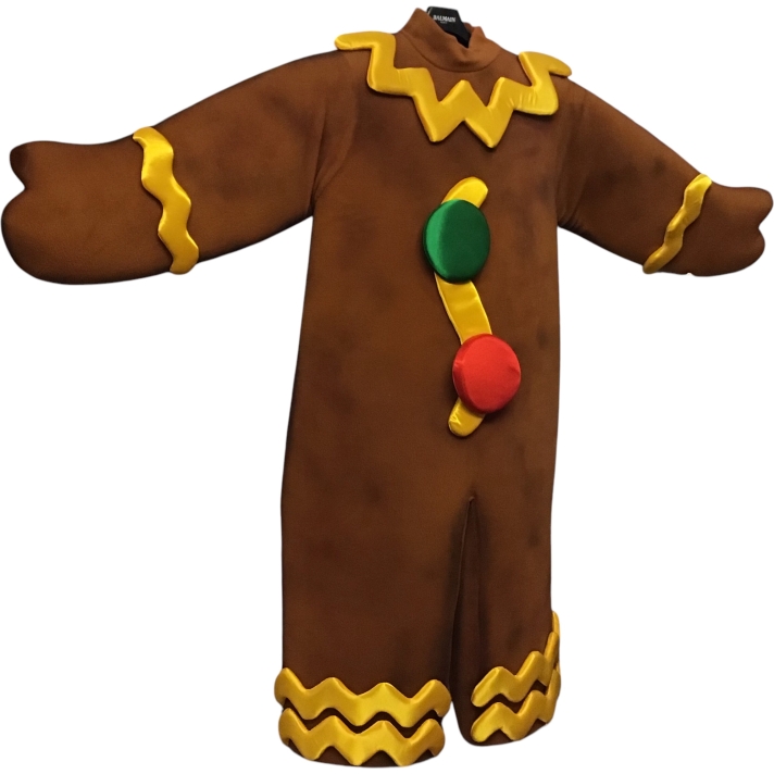 Professional Gingerbread Man Mascot Costume