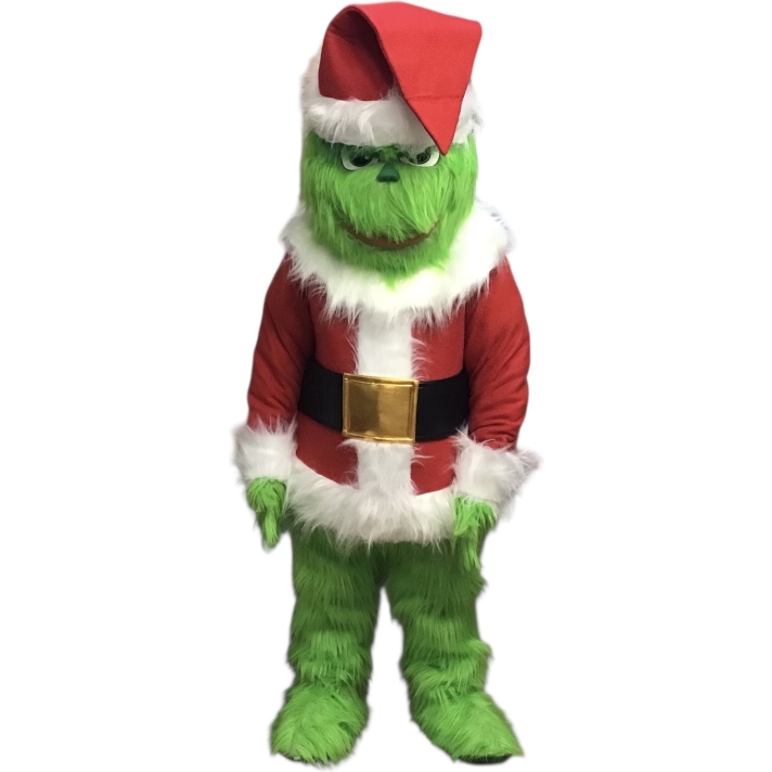 Professional Santa Grinch Mascot Costume
