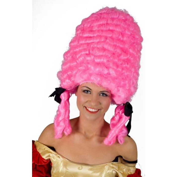 Pink Pompadour Beehive Premium Wig
