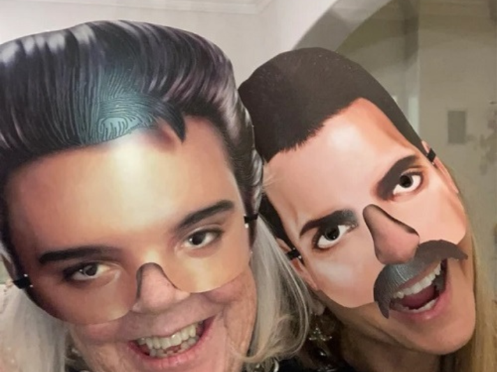Popstar Icons Half Face Card Masks