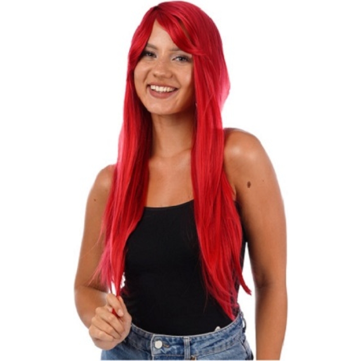Red Long Wig