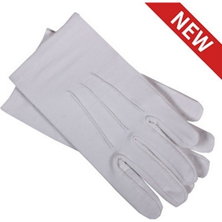 Short White Deluxe Gloves
