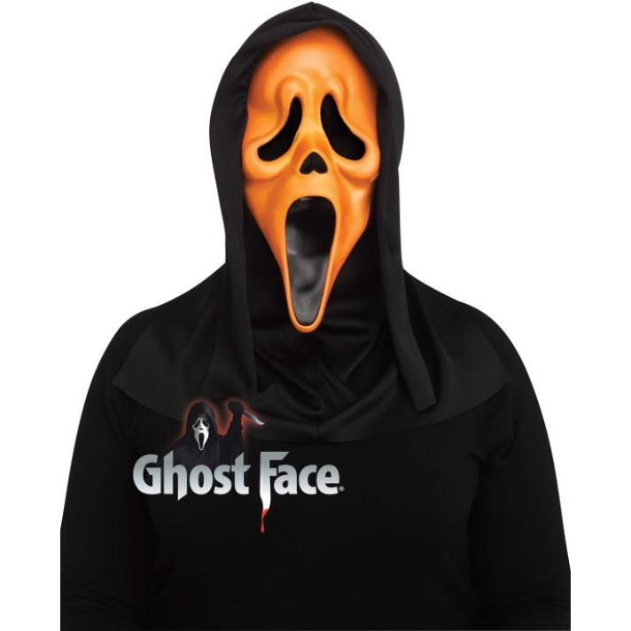 Scream Ghost Face Fluorescent Orange Mask