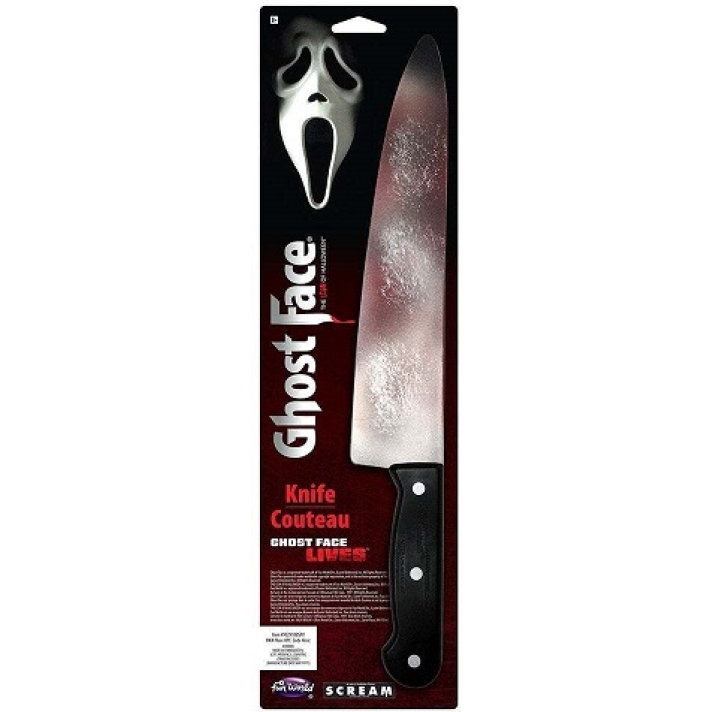 Scream Ghost Face Bloody Kitchen Knife