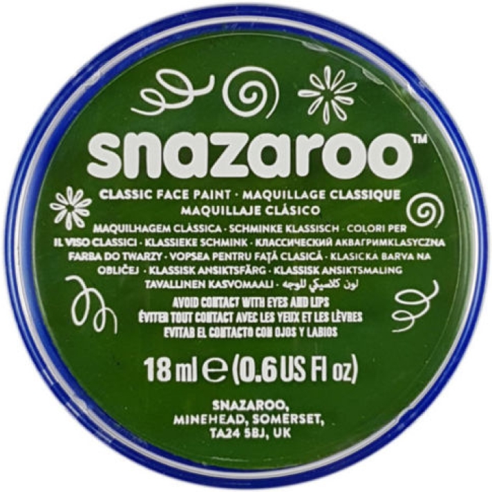 Snazaroo Classic Face Paint Grass Green 18ml