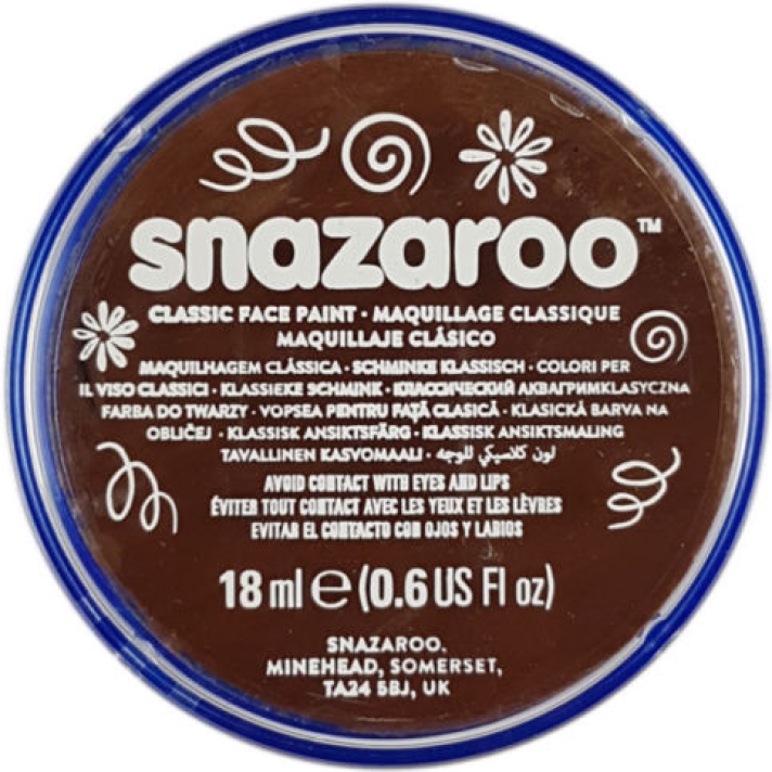Snazaroo Classic Face Paint Light Brown 18ml
