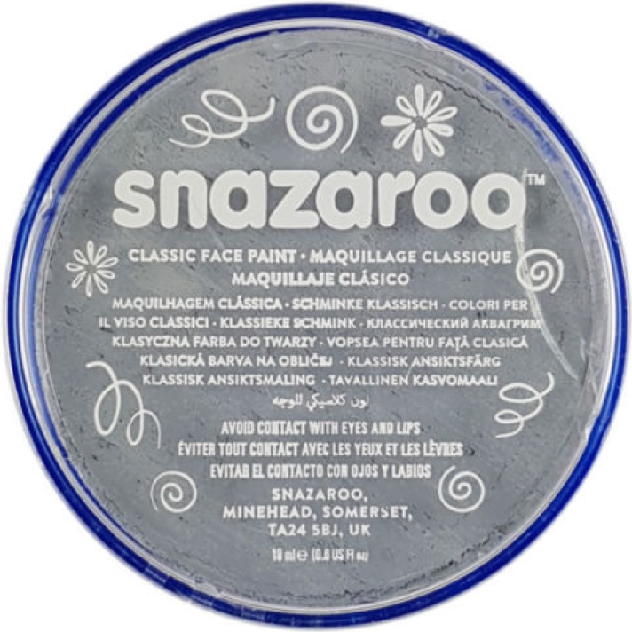 Snazaroo Classic Face Paint Light Grey 18ml