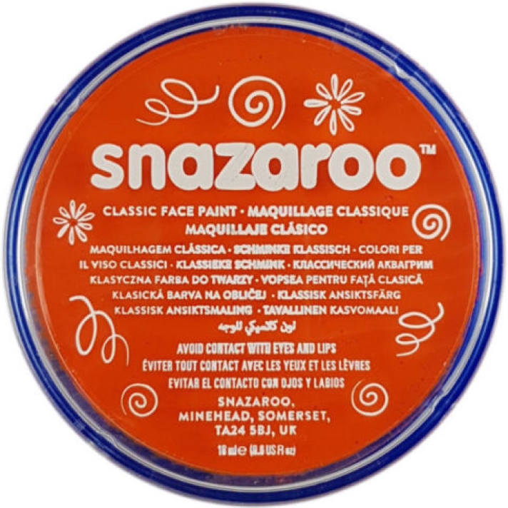 Snazaroo Classic Face Paint Orange 18ml
