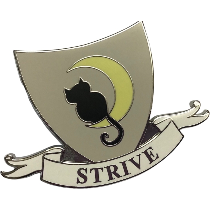 The Worst Witch Grey Strive Pin Badge