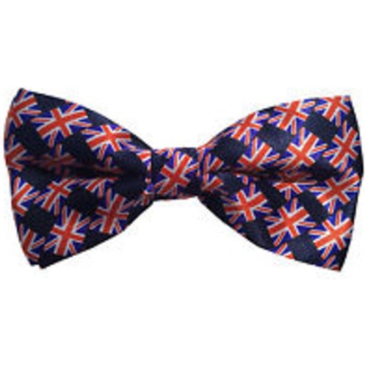 Union Jack Mini Flag Bow Tie