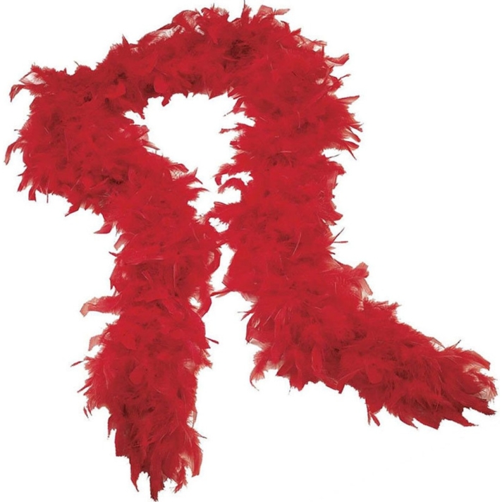 Red Feather Boa