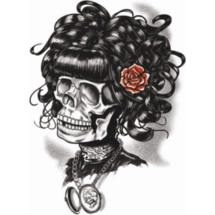 Gothic Doris The Dead temporary tattoo Tinsley Transfers GTH-210