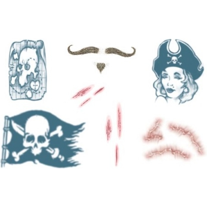 Pirate Temporary Tattoos