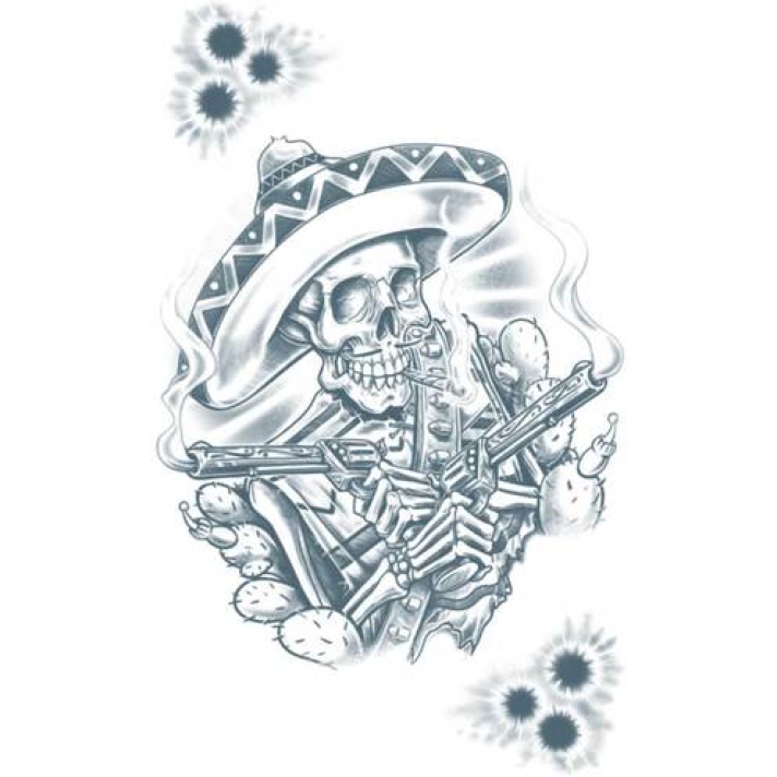 Prison Pancho Temporary Tattoo