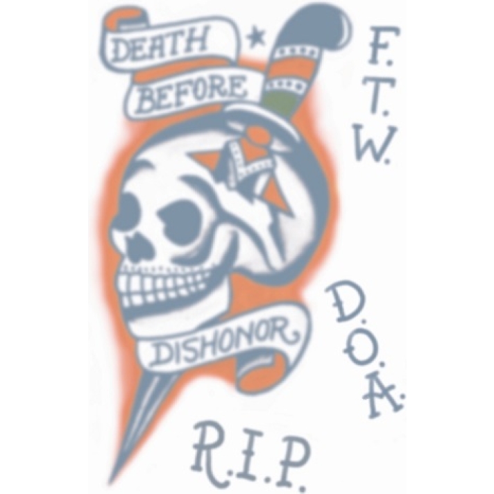 Vintage D.B.D 1950 Temporary Tattoo