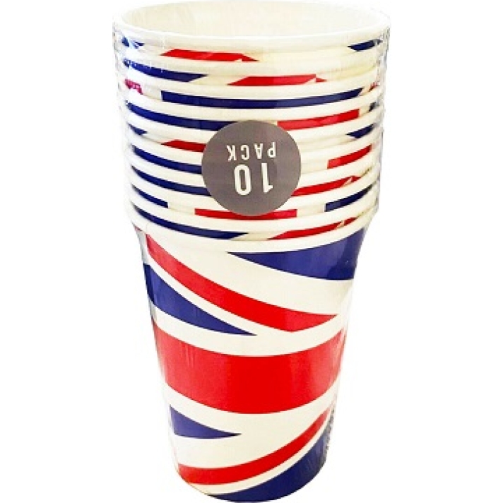 Union Jack Flag Paper Cups