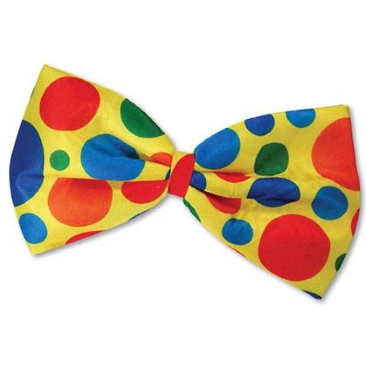 Clown Jumbo Bow Tie Spotted