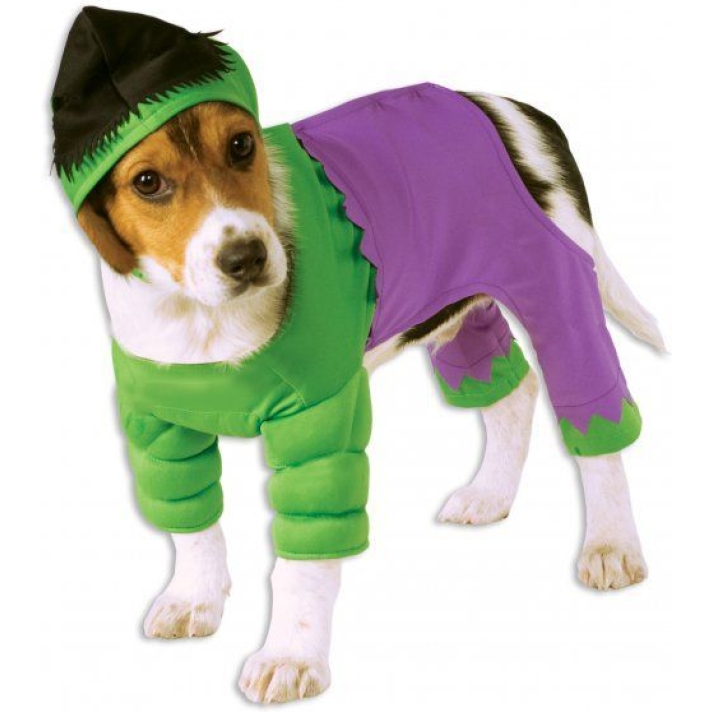 Incredible Hulk Marvel Pet Superhero Costume Rubies 580069