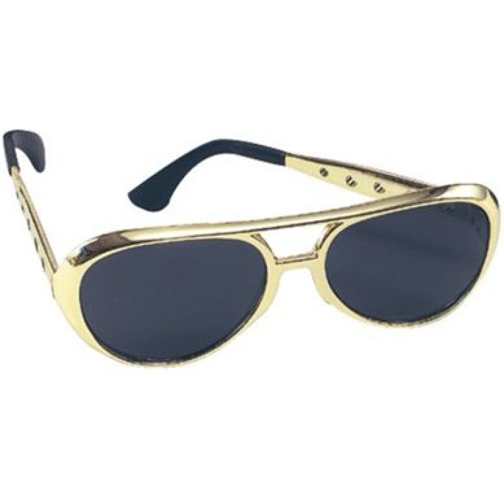 Elvis 70s Glasses Gold
