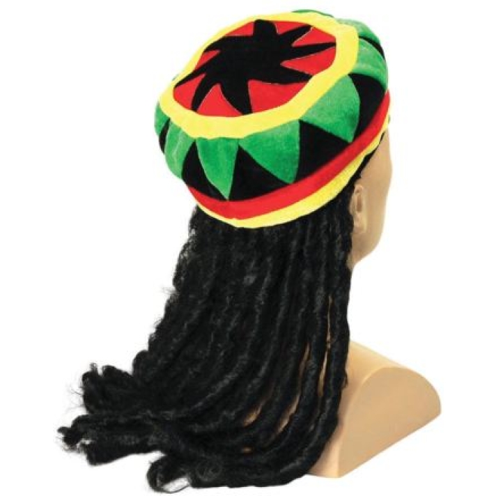 Rasta Hat With Dreadlocks Bristol Novelty BH491