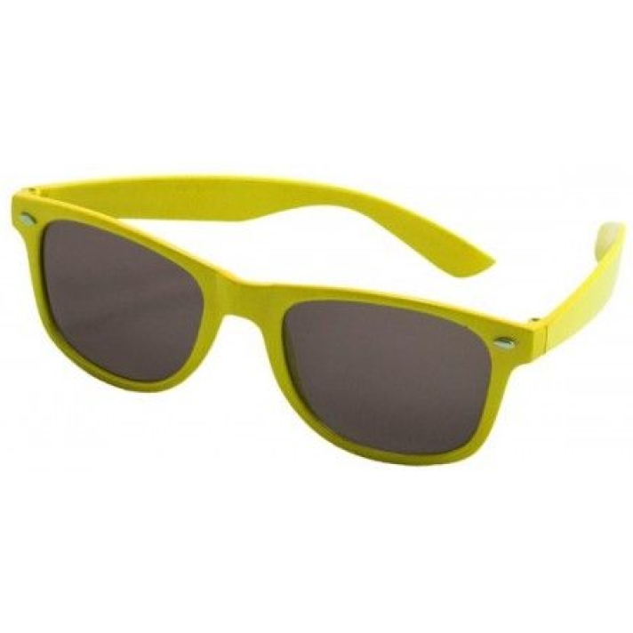 80s Neon Glasses Yellow